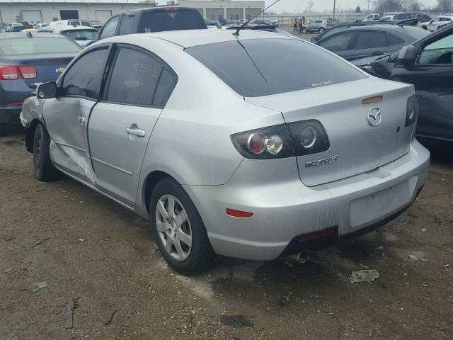 JM1BK12F881775193 - 2008 MAZDA 3 I SILVER photo 3