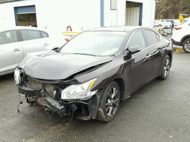 1N4AA5AP5CC824174 - 2012 NISSAN MAXIMA S BLACK photo 2