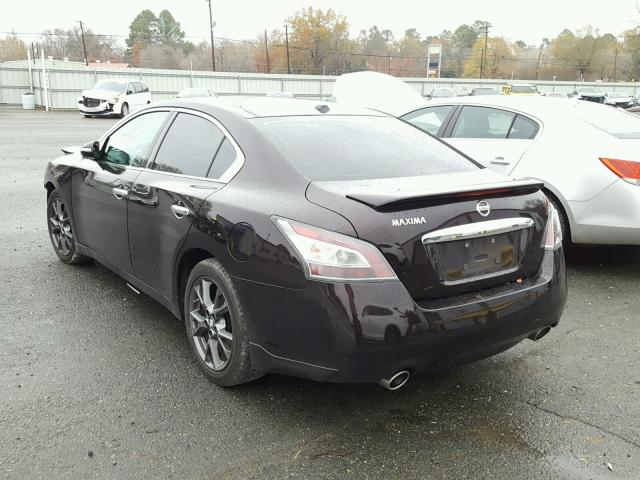 1N4AA5AP5CC824174 - 2012 NISSAN MAXIMA S BLACK photo 3