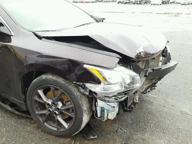 1N4AA5AP5CC824174 - 2012 NISSAN MAXIMA S BLACK photo 9