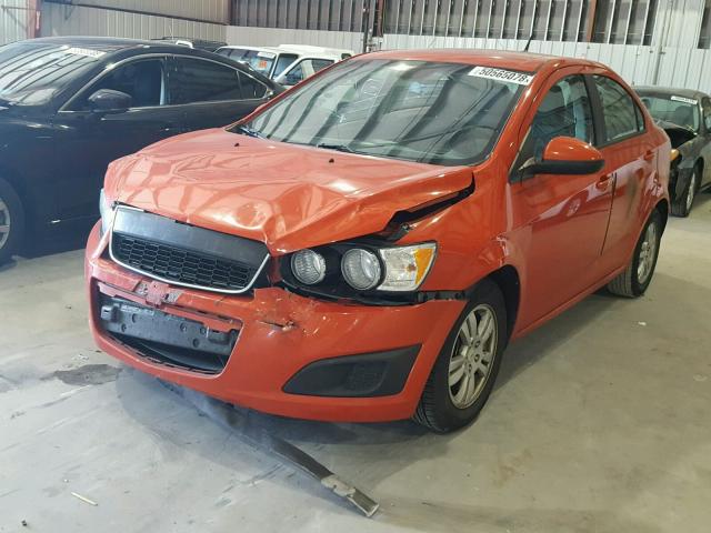 1G1JA5SH9C4159803 - 2012 CHEVROLET SONIC LS RED photo 2