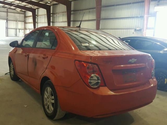 1G1JA5SH9C4159803 - 2012 CHEVROLET SONIC LS RED photo 3