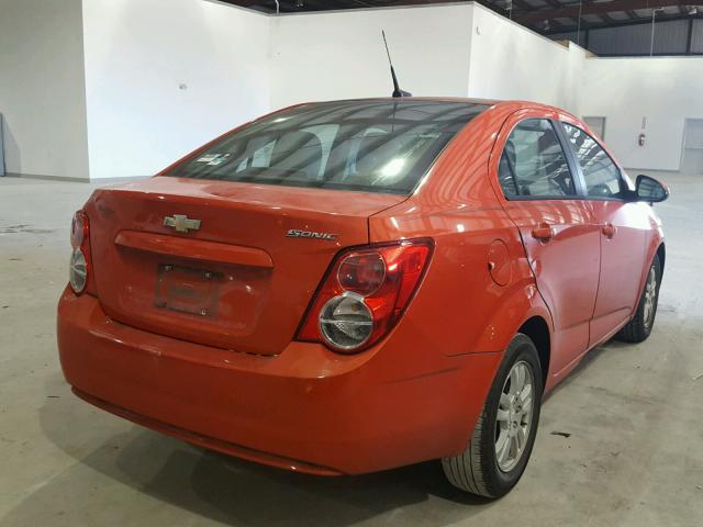 1G1JA5SH9C4159803 - 2012 CHEVROLET SONIC LS RED photo 4