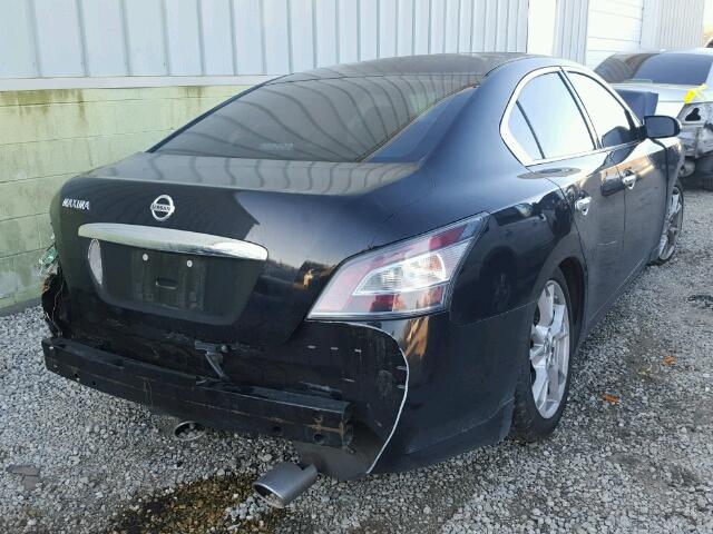 1N4AA5AP5EC462415 - 2014 NISSAN MAXIMA S BLACK photo 4