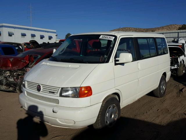 WV2MH2708XH044952 - 1999 VOLKSWAGEN EUROVAN MV WHITE photo 2