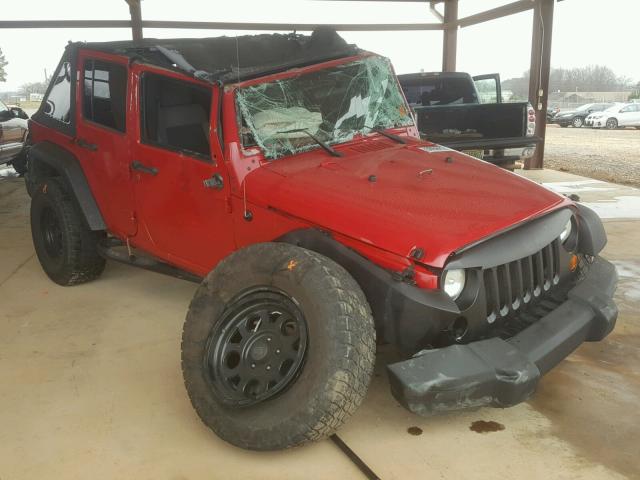 1J4GB39148L517909 - 2008 JEEP WRANGLER U RED photo 1