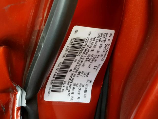 2C8GP74L61R295425 - 2001 CHRYSLER TOWN & COU RED photo 10