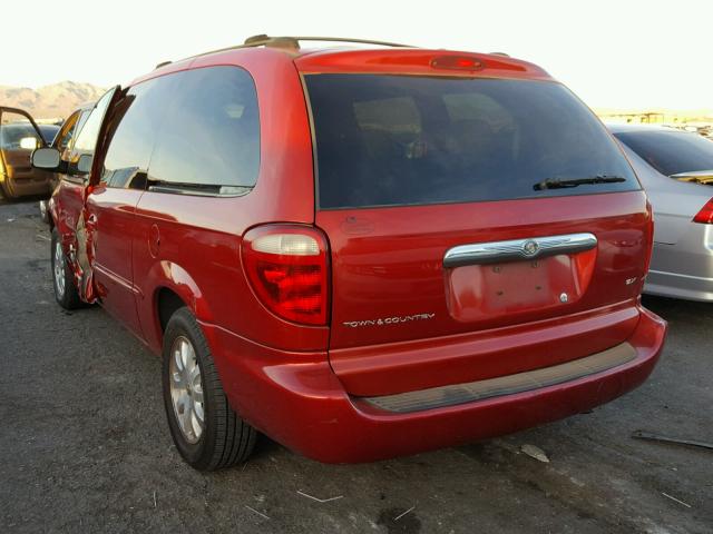 2C8GP74L61R295425 - 2001 CHRYSLER TOWN & COU RED photo 3