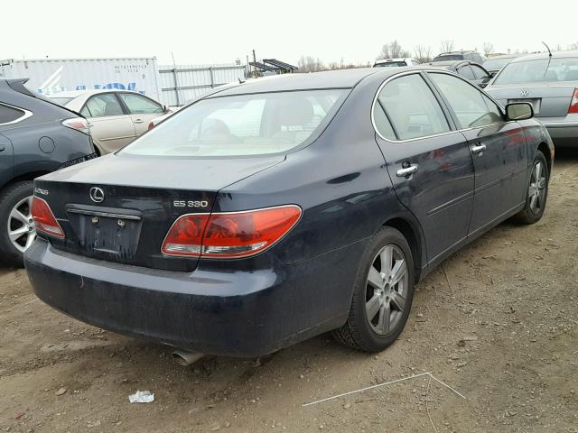 JTHBA30GX55070070 - 2005 LEXUS ES 330 BLUE photo 4