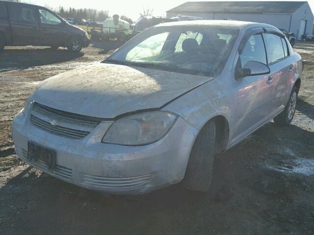 1G1AD5F50A7215338 - 2010 CHEVROLET COBALT 1LT SILVER photo 2