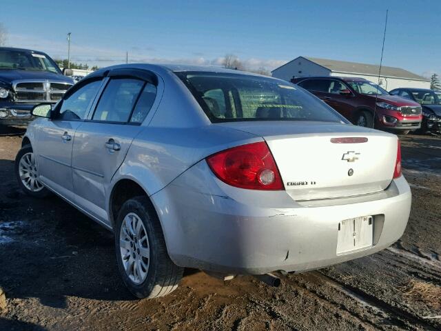 1G1AD5F50A7215338 - 2010 CHEVROLET COBALT 1LT SILVER photo 3