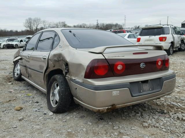 2G1WH55K329321641 - 2002 CHEVROLET IMPALA LS GOLD photo 3