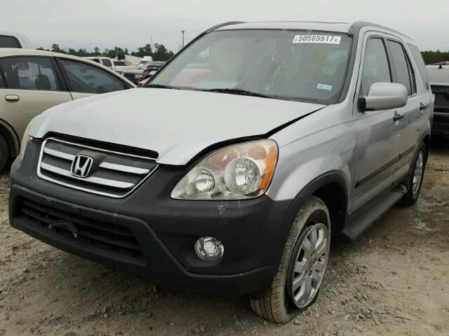 JHLRD68836C027311 - 2006 HONDA CR-V EX SILVER photo 2