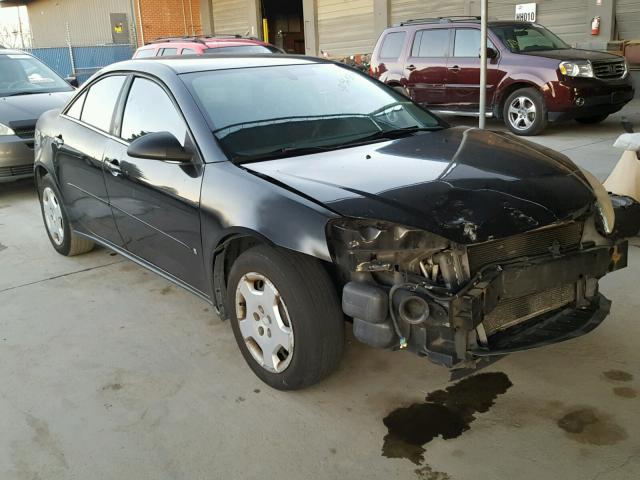 1G2ZF58B074168138 - 2007 PONTIAC G6 VALUE L BLACK photo 1