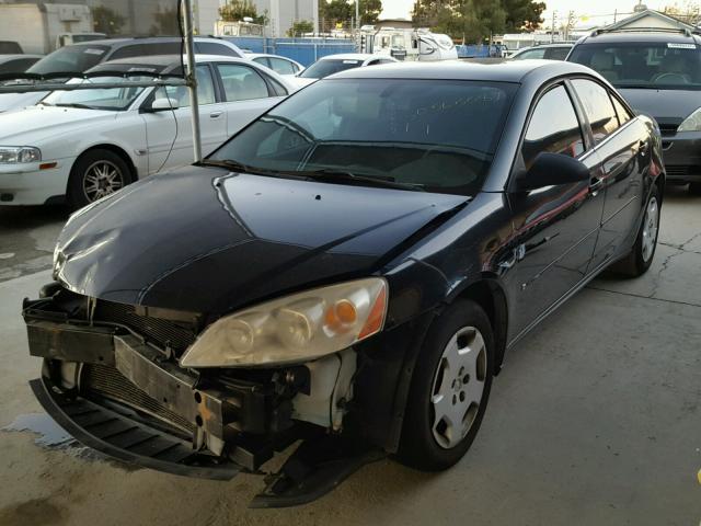 1G2ZF58B074168138 - 2007 PONTIAC G6 VALUE L BLACK photo 2