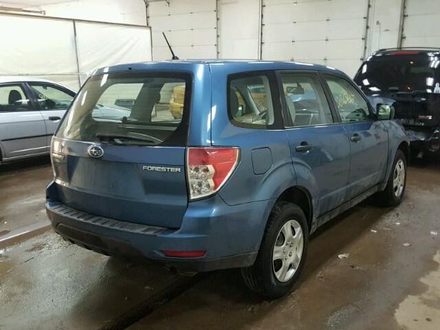 JF2SH61629H793261 - 2009 SUBARU FORESTER 2 BLUE photo 4