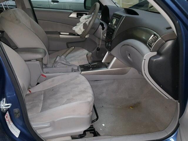 JF2SH61629H793261 - 2009 SUBARU FORESTER 2 BLUE photo 5