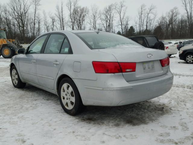 5NPET4AC9AH616085 - 2010 HYUNDAI SONATA GLS SILVER photo 3