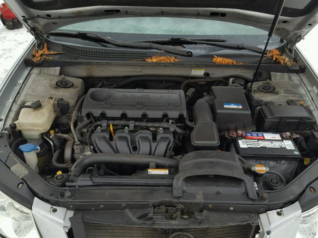 5NPET4AC9AH616085 - 2010 HYUNDAI SONATA GLS SILVER photo 7