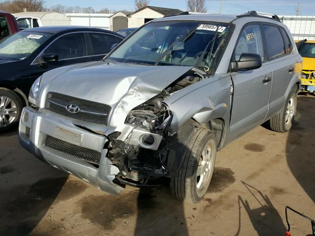 KM8JM12B57U606809 - 2007 HYUNDAI TUCSON GLS SILVER photo 2