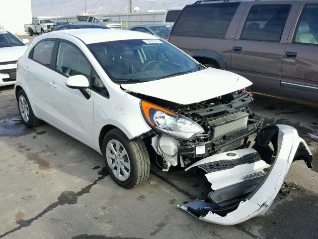 KNADM5A36G6676601 - 2016 KIA RIO LX WHITE photo 1