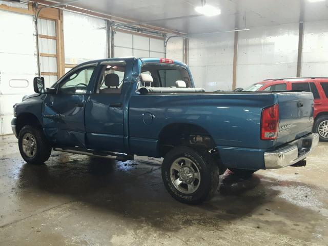 3D7KU28C34G236544 - 2004 DODGE RAM 2500 S BLUE photo 9