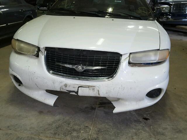 3C3EL45H6YT285888 - 2000 CHRYSLER SEBRING JX WHITE photo 9