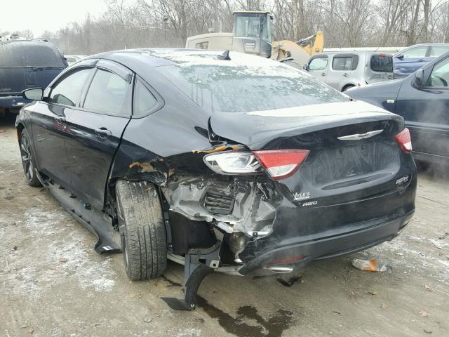 1C3CCCDG4FN553411 - 2015 CHRYSLER 200 S BLACK photo 3