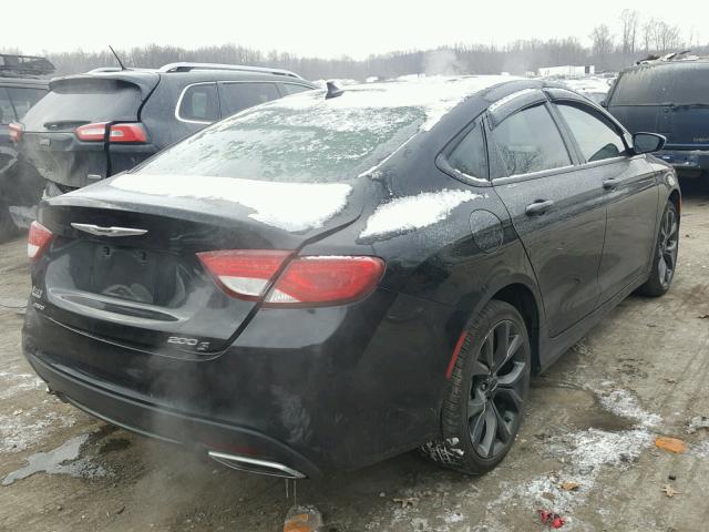 1C3CCCDG4FN553411 - 2015 CHRYSLER 200 S BLACK photo 4