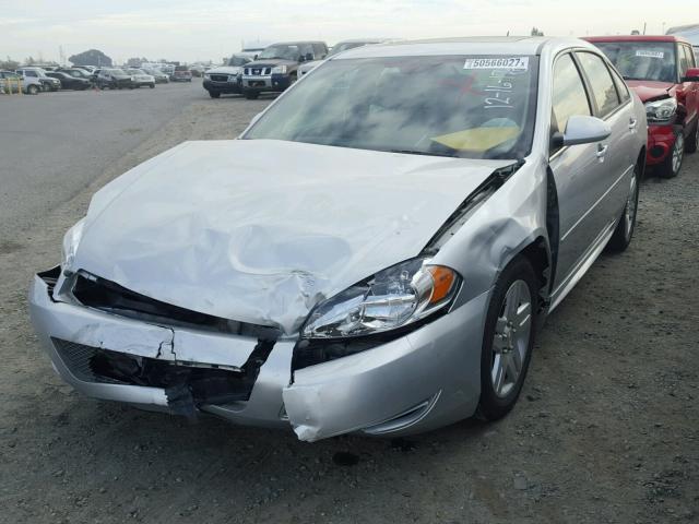 2G1WB5E30E1148027 - 2014 CHEVROLET IMPALA LIM SILVER photo 2