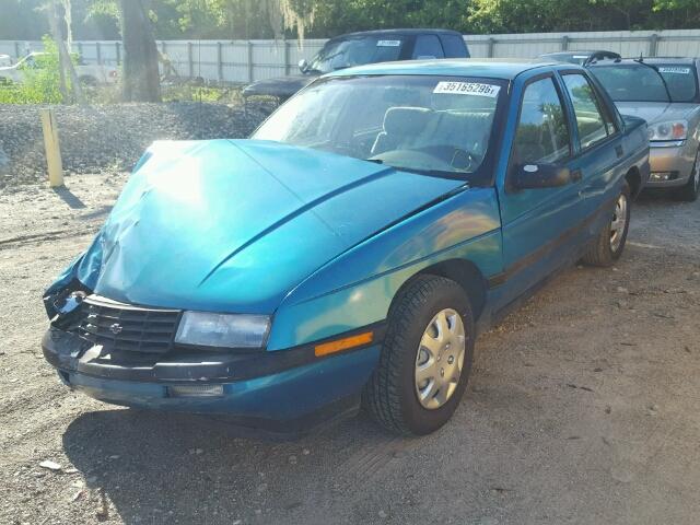 1G1LD5543RY294544 - 1994 CHEVROLET CORSICA BLUE photo 2