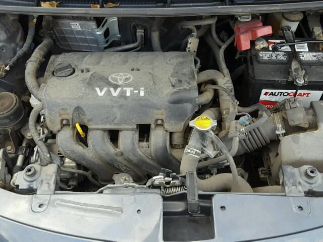 JTDBT923181238893 - 2008 TOYOTA YARIS GRAY photo 7