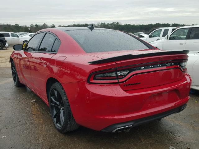 2C3CDXHG5GH126487 - 2016 DODGE CHARGER SX RED photo 3