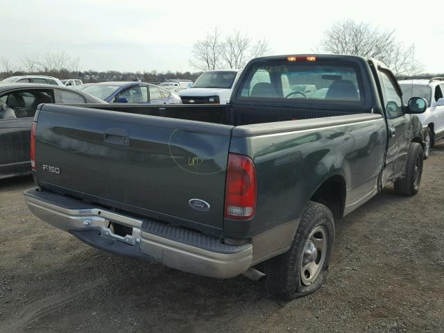 1FTRF172X2NB08876 - 2002 FORD F150 GREEN photo 4