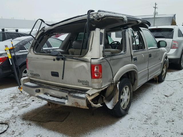 1GHDT13W7Y2348032 - 2000 OLDSMOBILE BRAVADA TAN photo 4