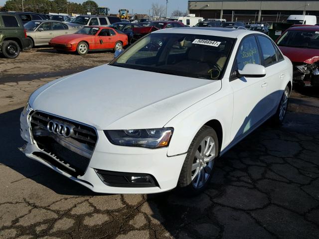 WAUBFAFL9DN026732 - 2013 AUDI A4 PREMIUM WHITE photo 2