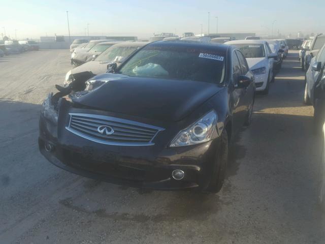 JN1CV6AR2DM354327 - 2013 INFINITI G37 BLACK photo 2