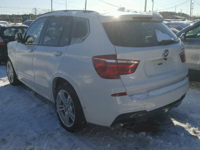 5UXWX7C52E0E75924 - 2014 BMW X3 XDRIVE3 WHITE photo 3