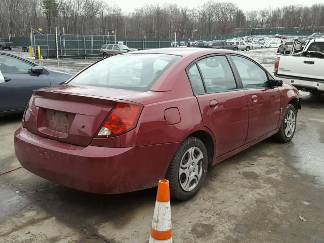 1G8AJ52FX5Z125102 - 2005 SATURN ION LEVEL RED photo 4