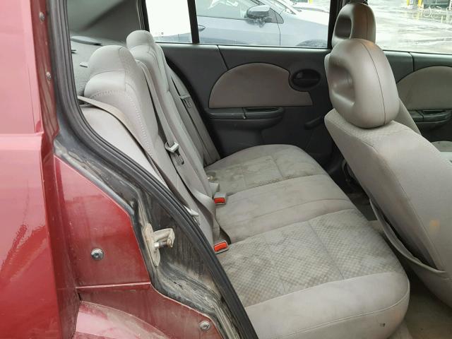 1G8AJ52FX5Z125102 - 2005 SATURN ION LEVEL RED photo 6