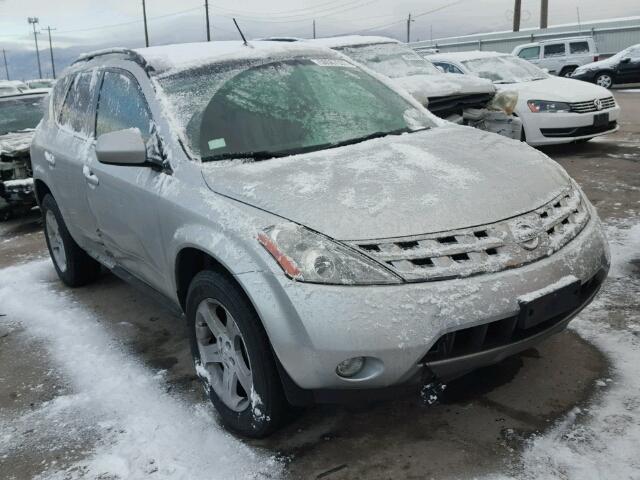 JN8AZ08W65W422365 - 2005 NISSAN MURANO SL SILVER photo 1