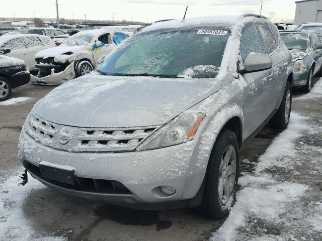 JN8AZ08W65W422365 - 2005 NISSAN MURANO SL SILVER photo 2