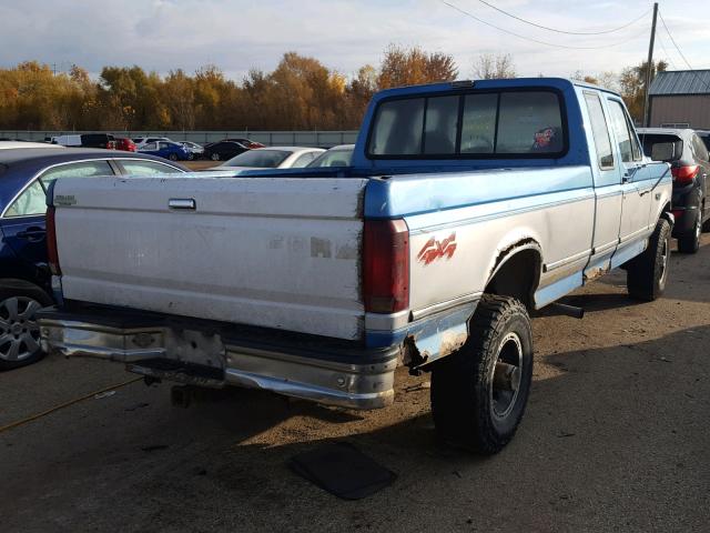 1FTHX26MXPKB71356 - 1993 FORD F250 BLUE photo 4