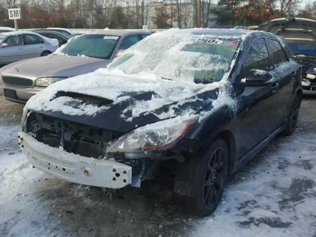 JM1BL1L40D1795376 - 2013 MAZDA SPEED 3 BLACK photo 2