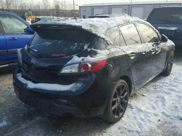 JM1BL1L40D1795376 - 2013 MAZDA SPEED 3 BLACK photo 4