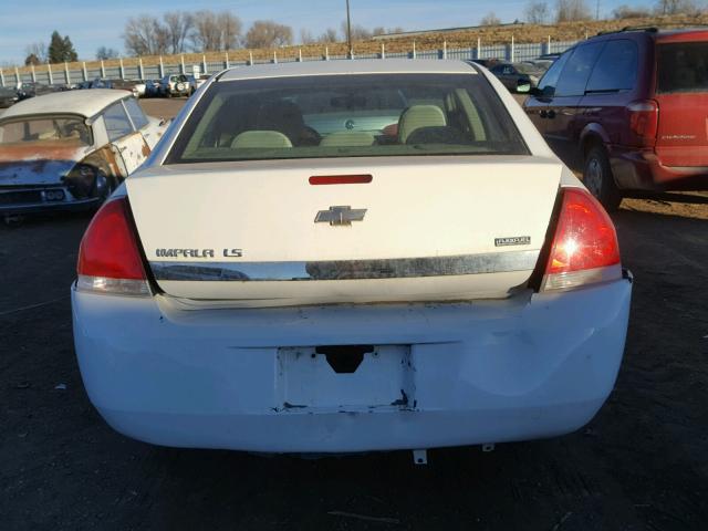 2G1WB55K879316962 - 2007 CHEVROLET IMPALA LS WHITE photo 9