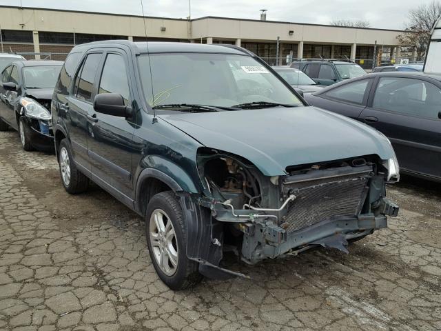 JHLRD78474C021429 - 2004 HONDA CR-V LX GREEN photo 1