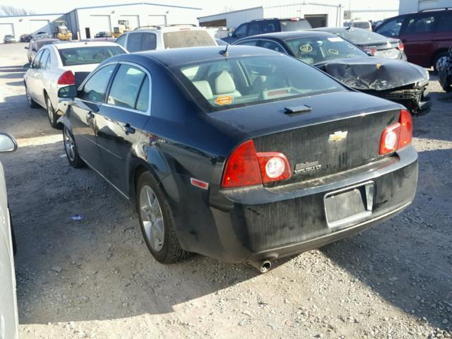 1G1ZD5EB2AF171214 - 2010 CHEVROLET MALIBU 2LT BLACK photo 3