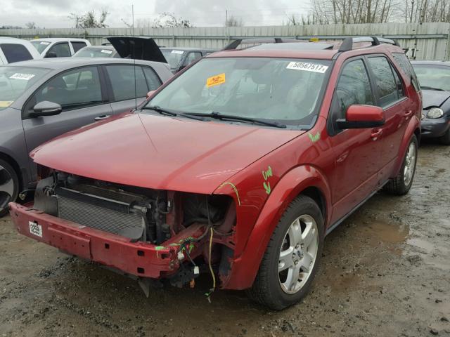 1FMDK06117GA07774 - 2007 FORD FREESTYLE RED photo 2