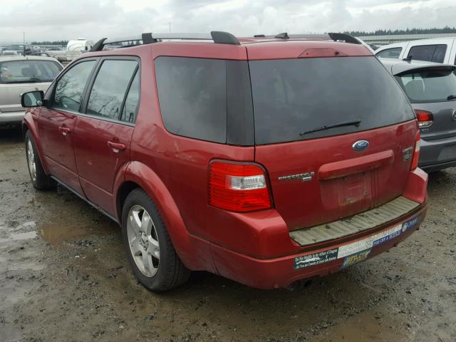 1FMDK06117GA07774 - 2007 FORD FREESTYLE RED photo 3